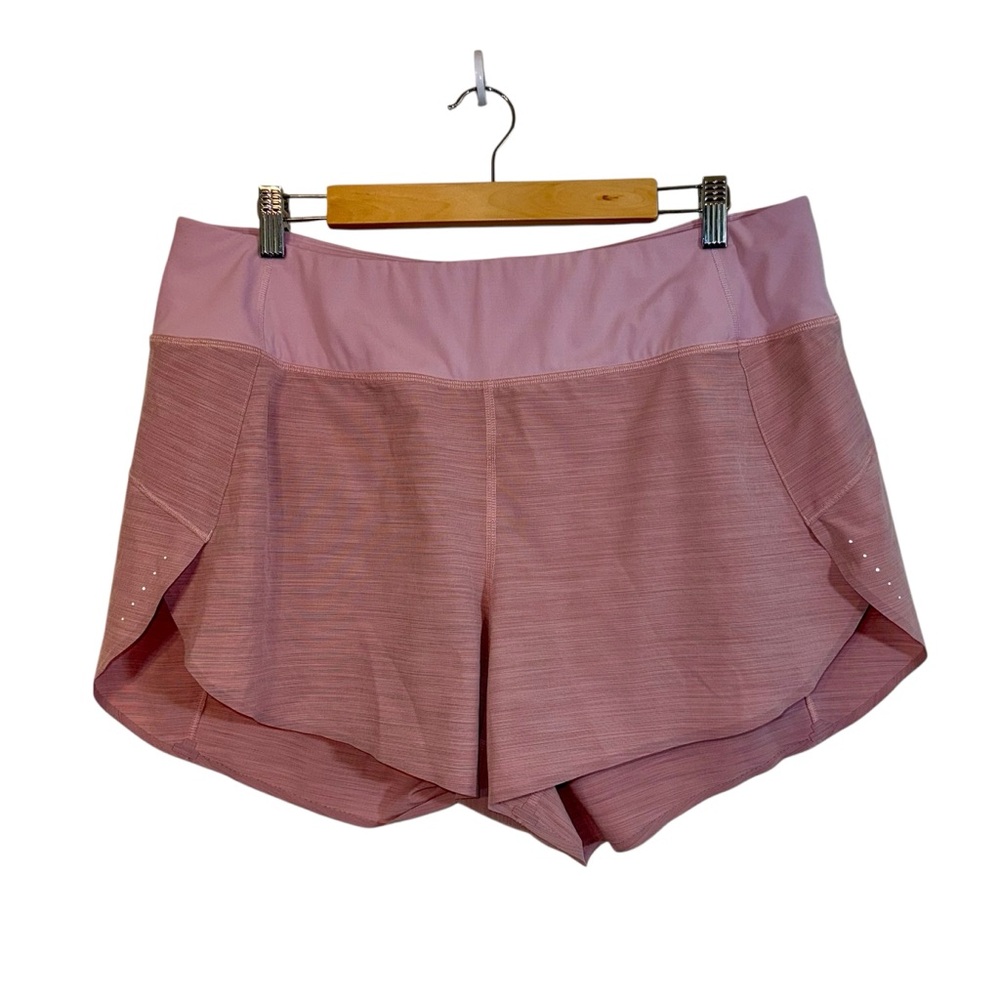Athleta Run With It Textured 3.5 Short Pink Lined Plus‎ Size 1X Athletic Swim